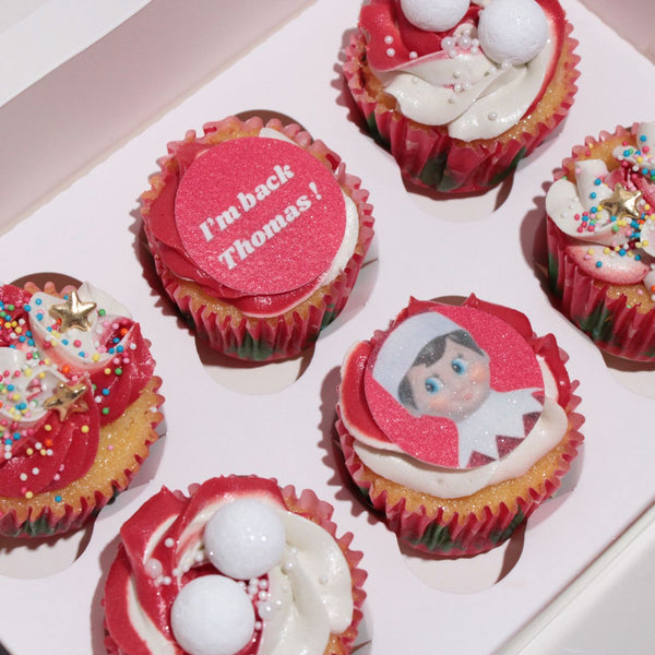 Elf On The Shelf Cupcakes