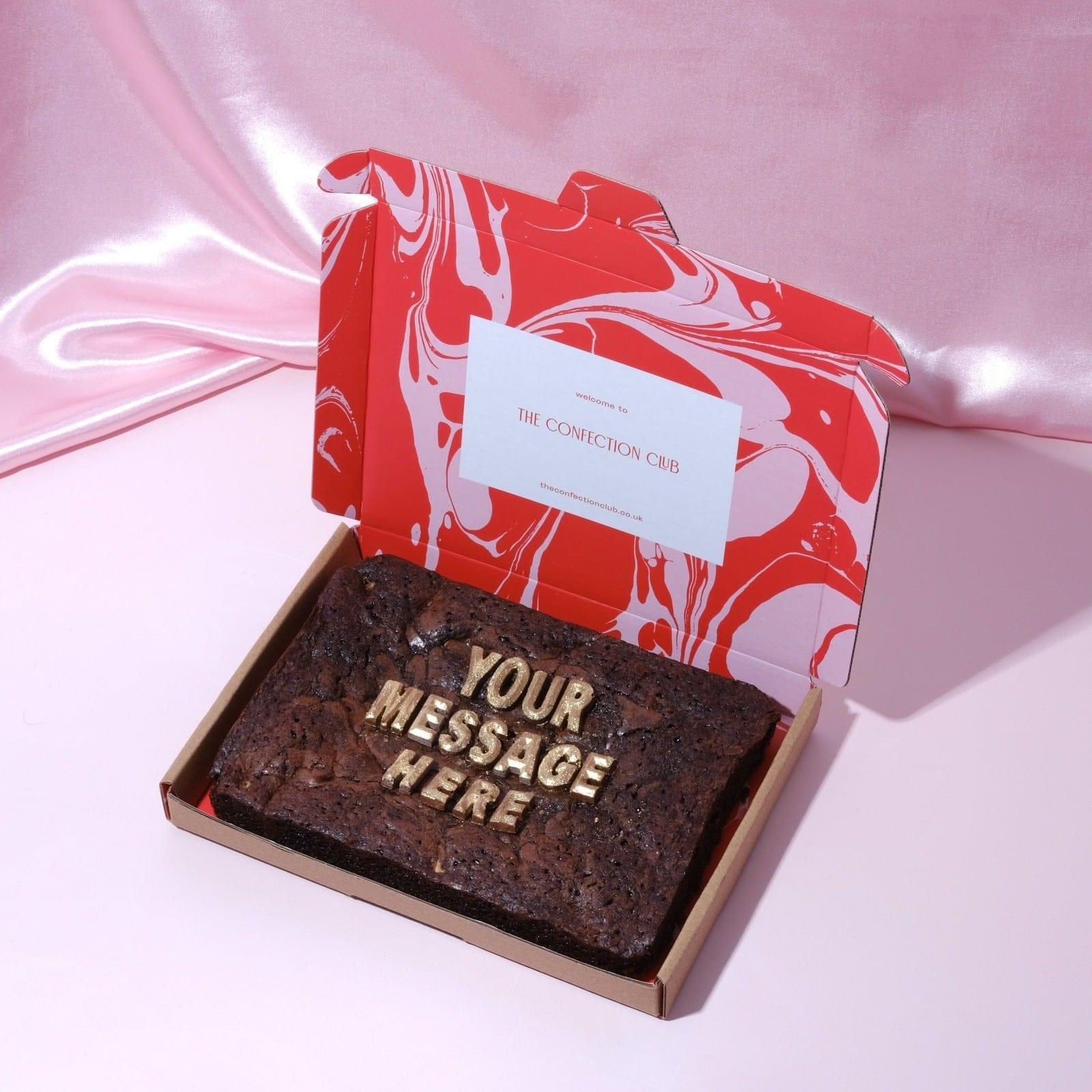 Personalised Message Brownie